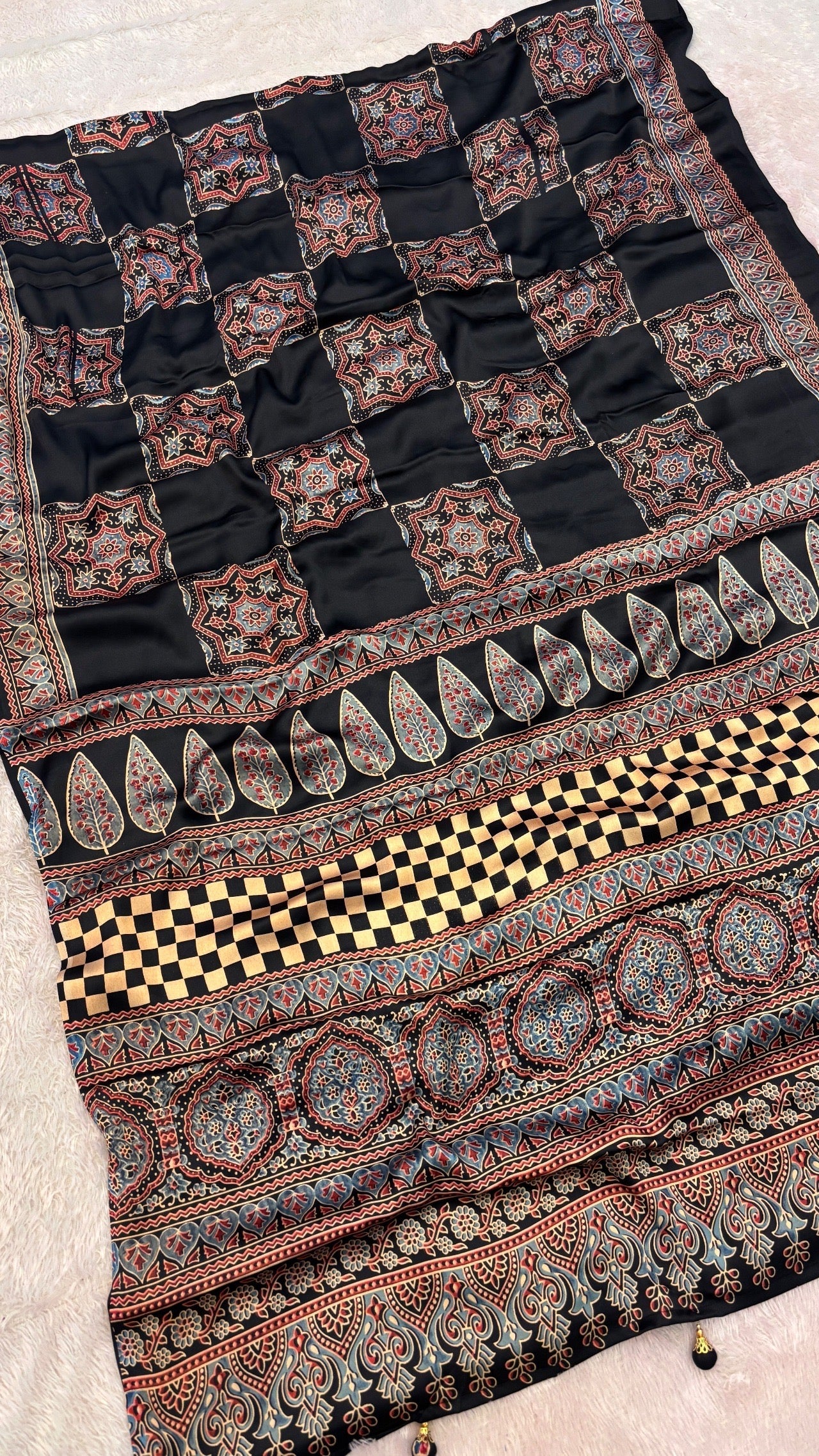 All New Designer Ajrakh Saree