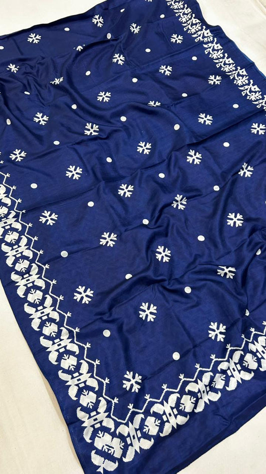 Dhabhu Print Indigo Saree Vol.2