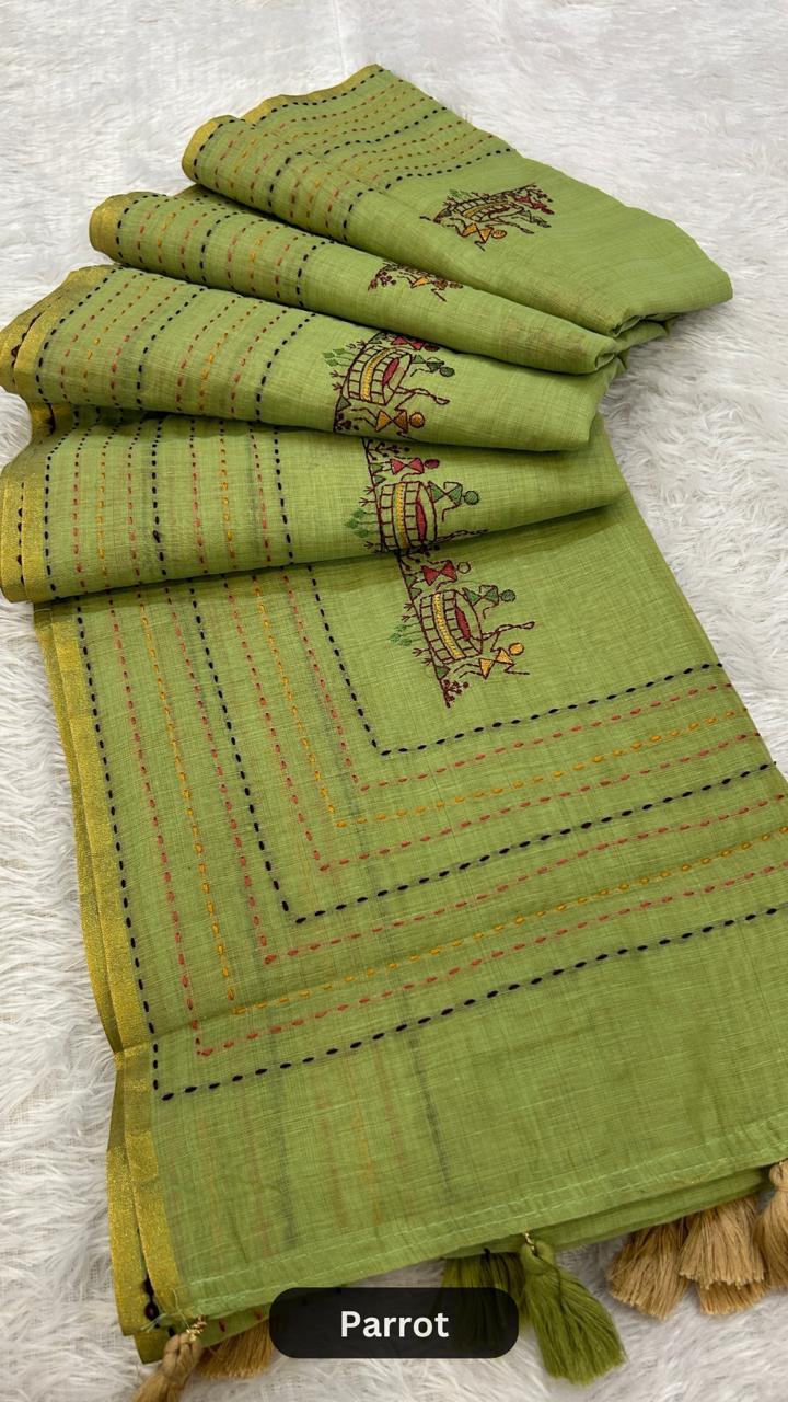 Corporate Wear Katha Saree