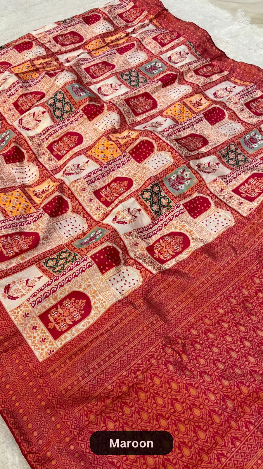 Soft Silk Rajwadi Saree