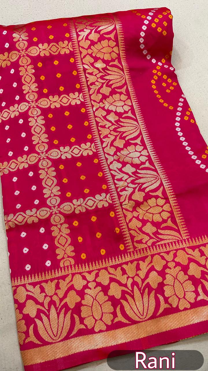 Banarasi Bandhani Saree