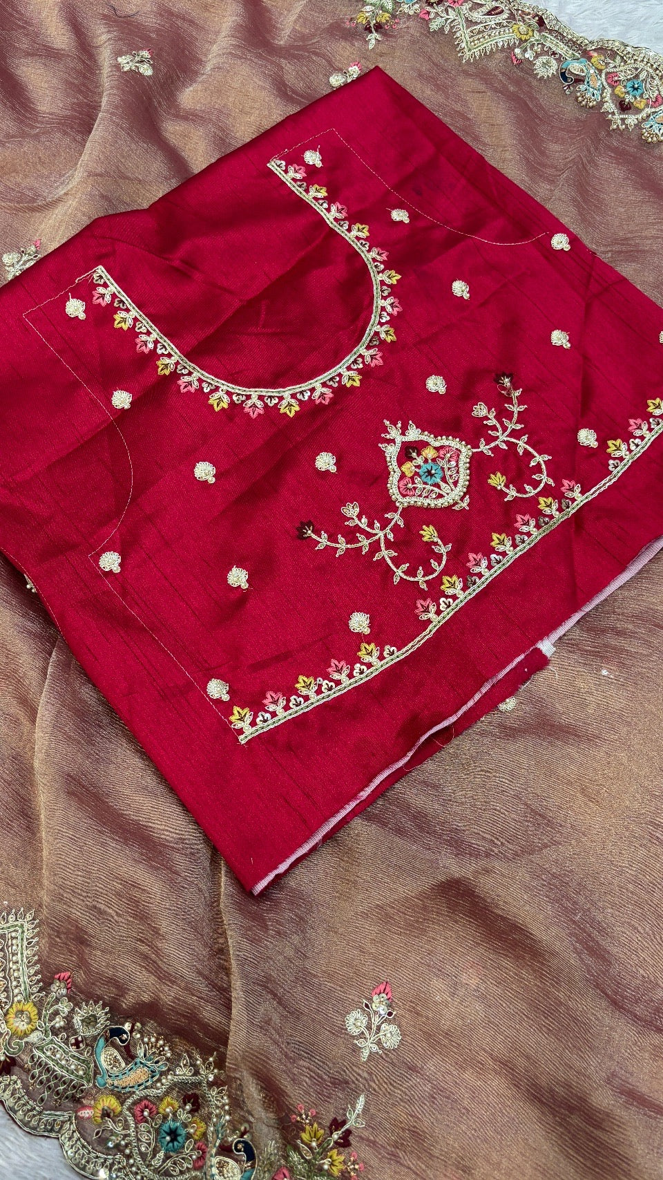 Shaan-E-Hindustan Limited Edition Saree! Rose Gold