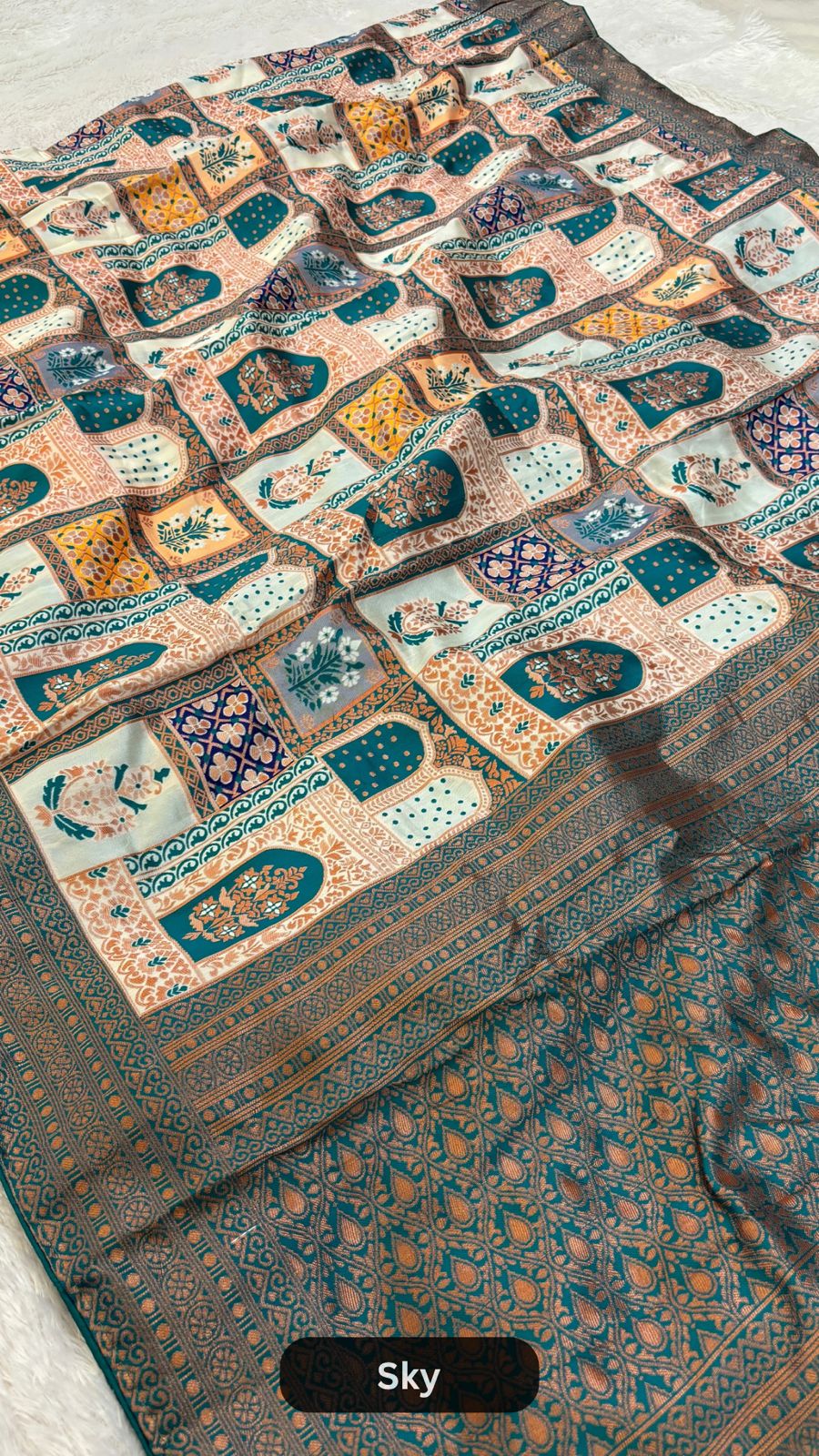 Soft Silk Rajwadi Saree