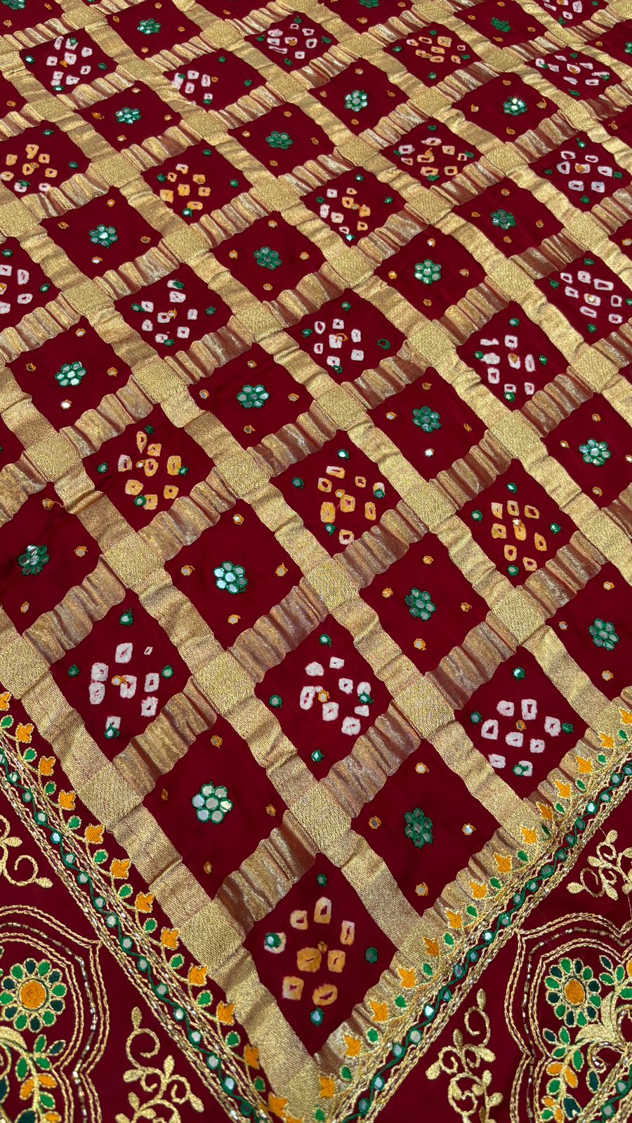Traditional Gharchola Saree (798 Maroon)