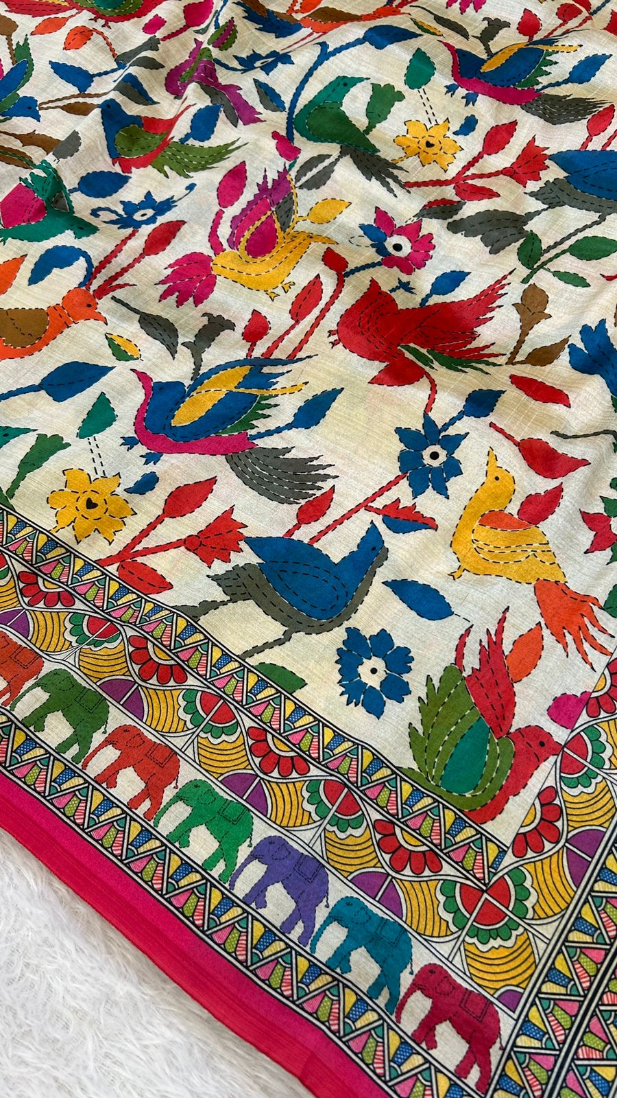 Tusser Silk Kalamkari Saree Vol.1