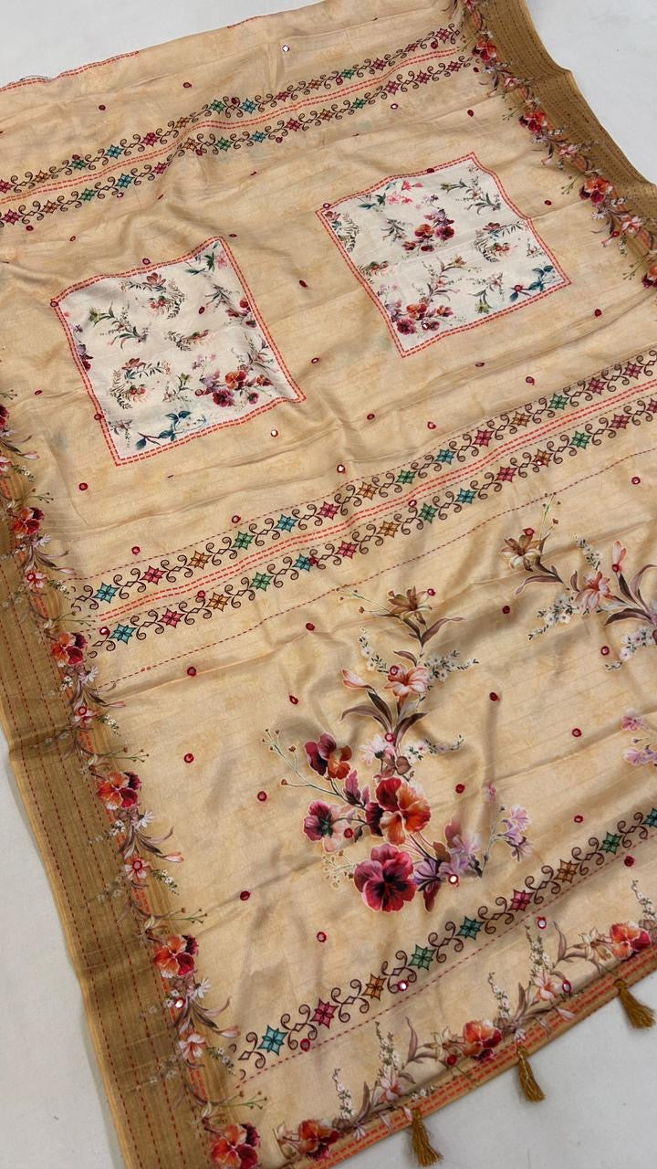 Katha Work Designer Saree (Vol.1)