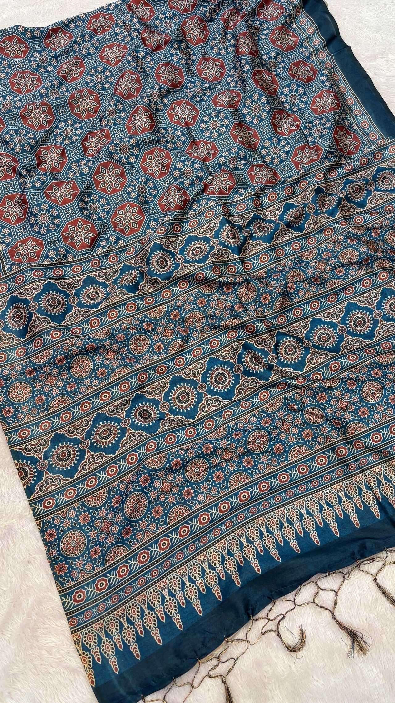 Tusser Silk Kalamkari Saree Vol.13