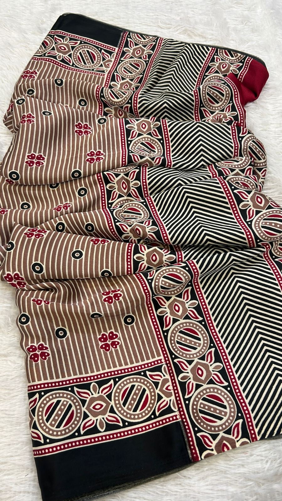 Summer Special Ajrakh Collection Saree (104)