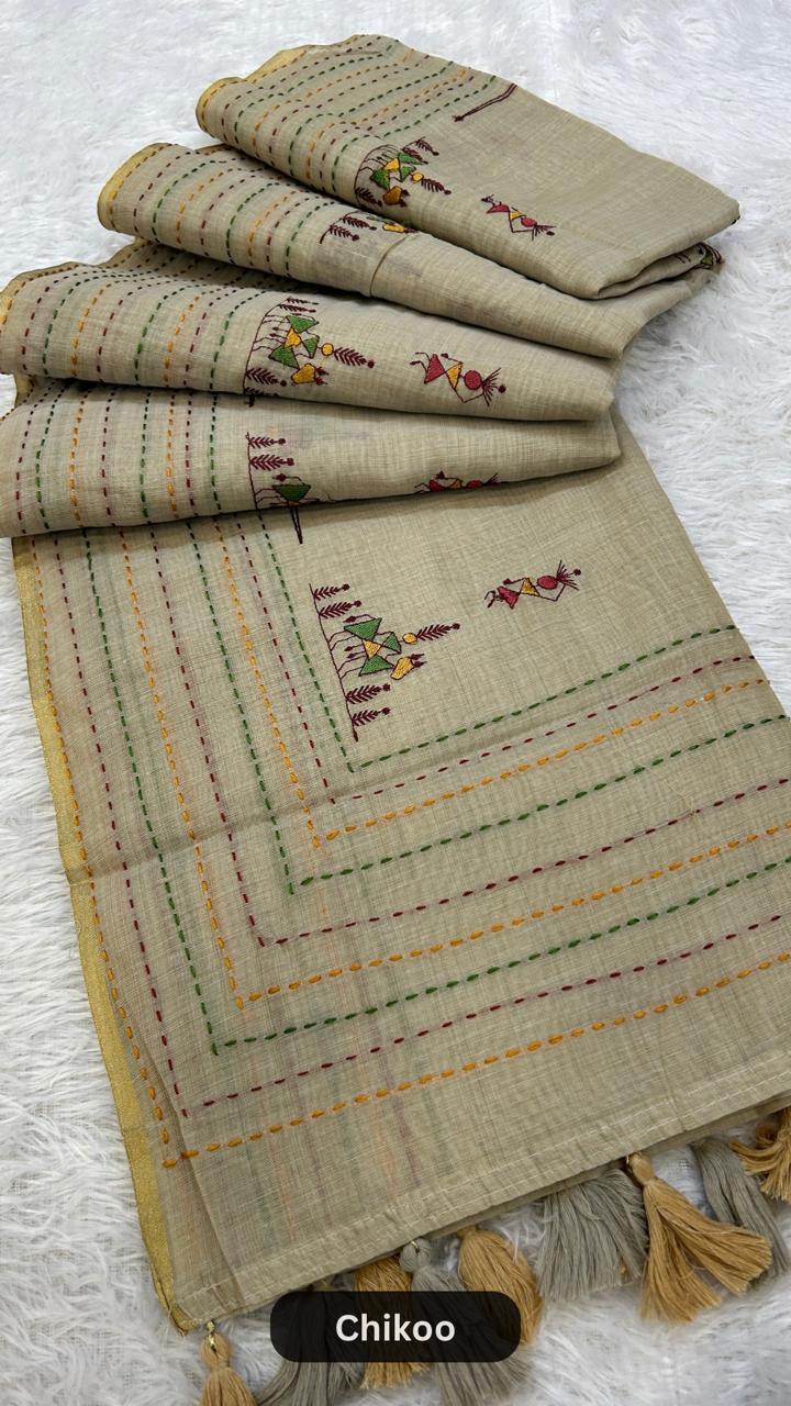 Corporate Wear Katha Saree