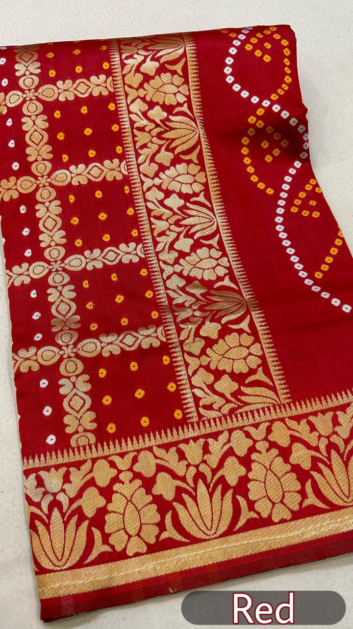 Banarasi Bandhani Saree