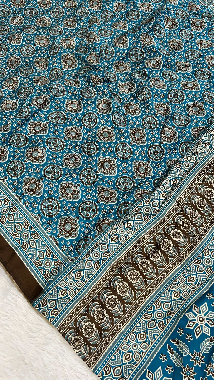 Summer Special Ajrakh Collection Saree (103)