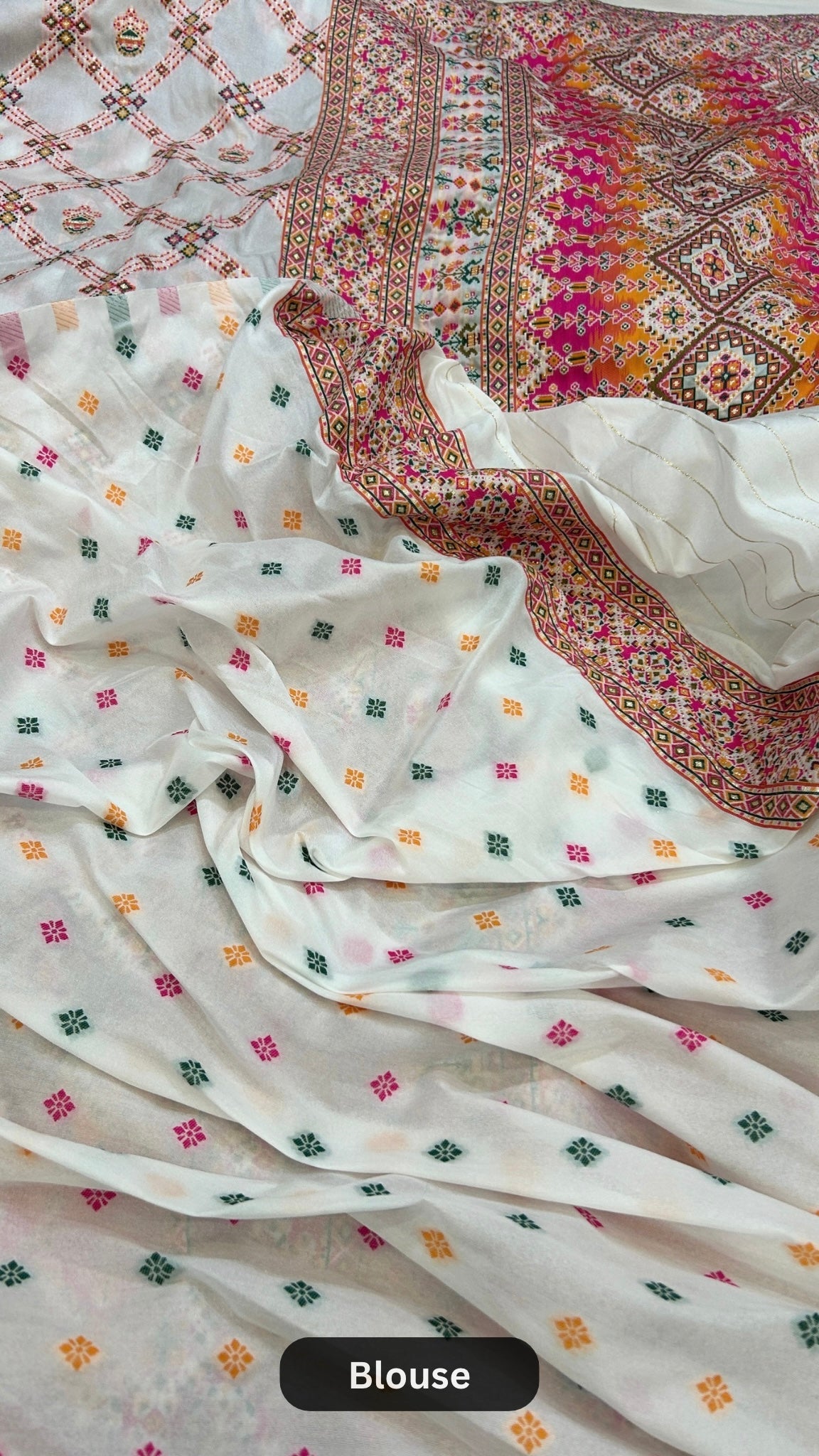 Rajwadi Pashmina Patola Silk Saree