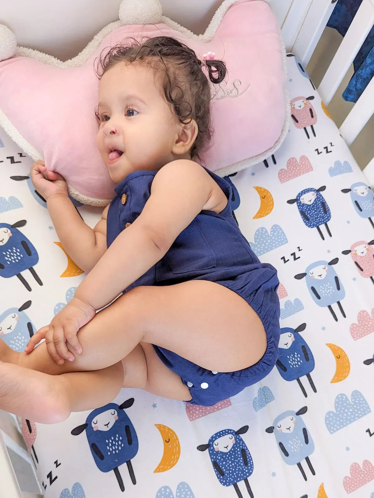 Blue Baby Unisex Pure Cotton Bubble Romper