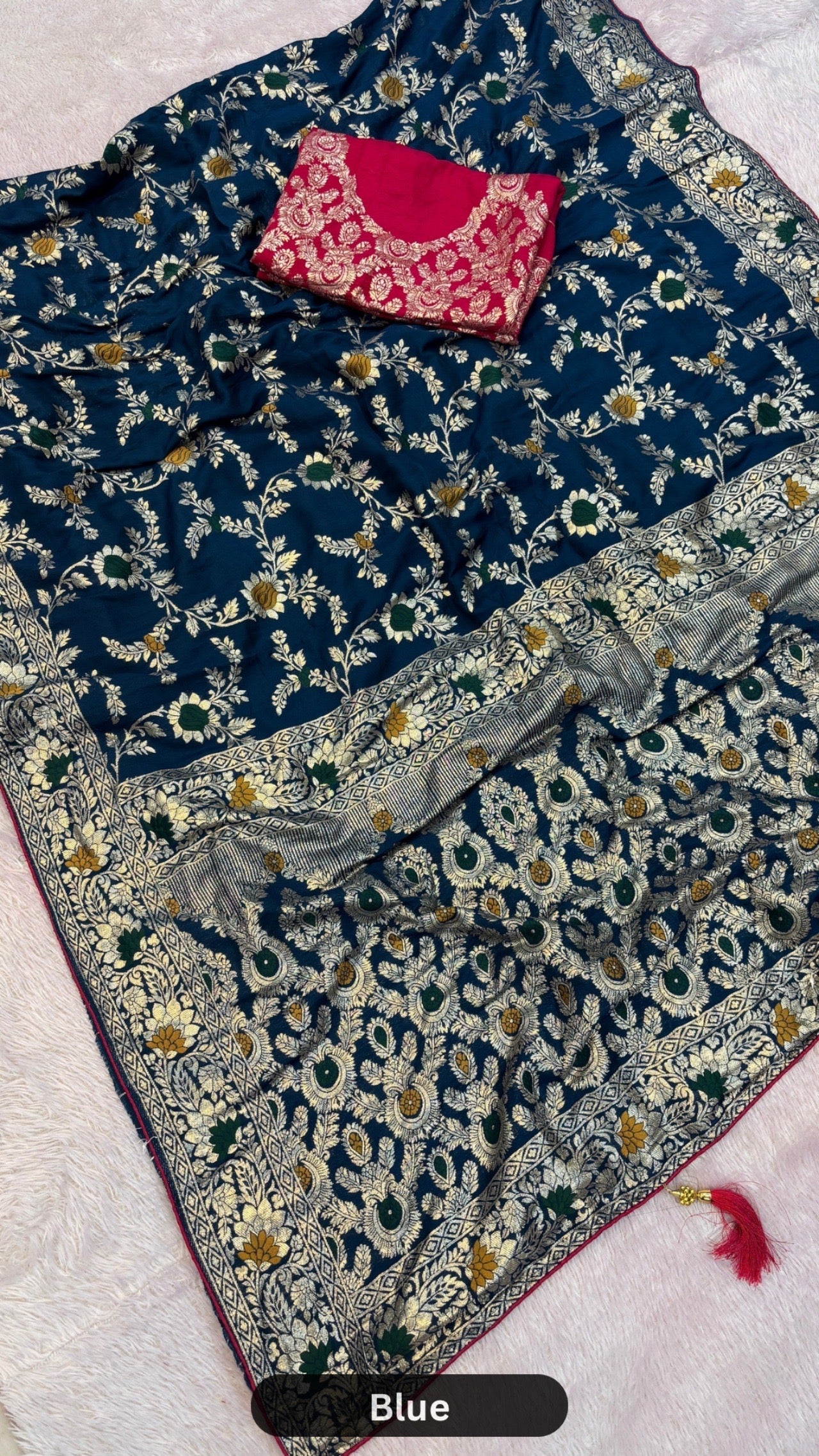 Banarasi Woven Saree with Heavy Blouse