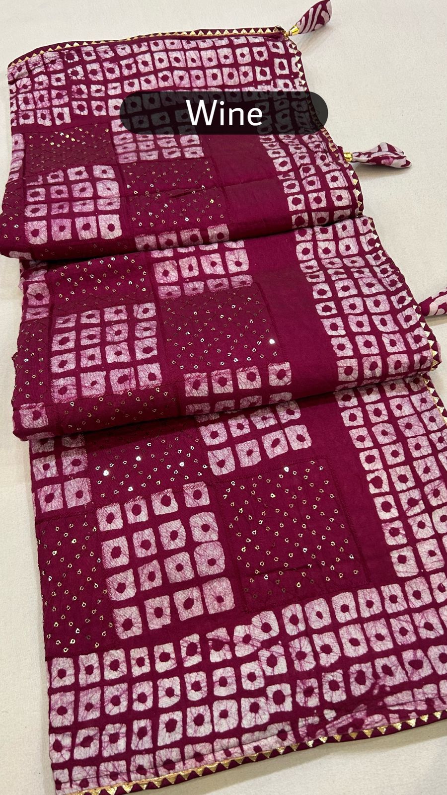 Batik Chex Saree