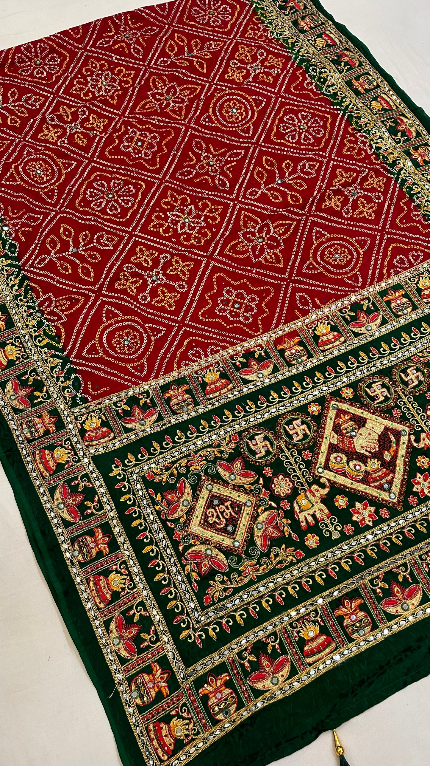 Vintage Gharchola Saree