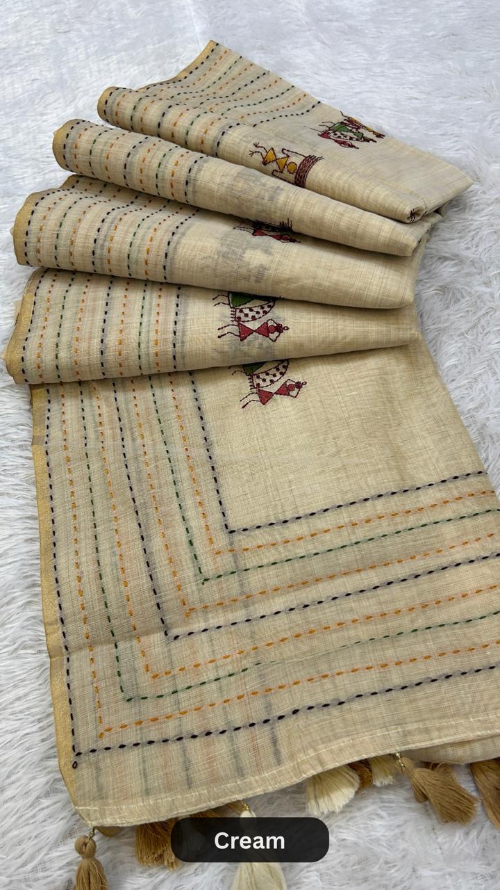 Corporate Wear Katha Saree