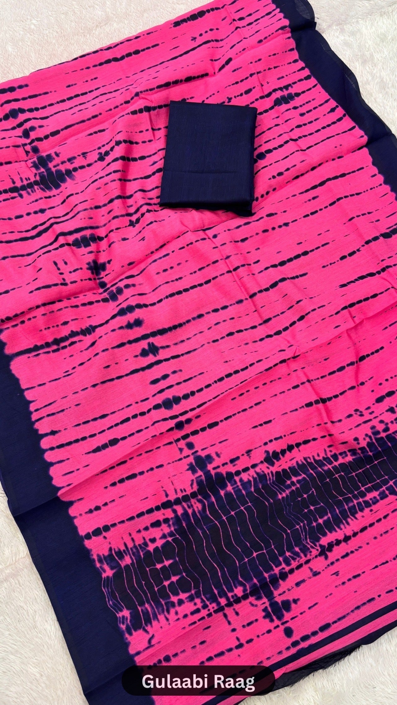 Gulaabi Raag, Sambalpuri Cotton Silk Saree