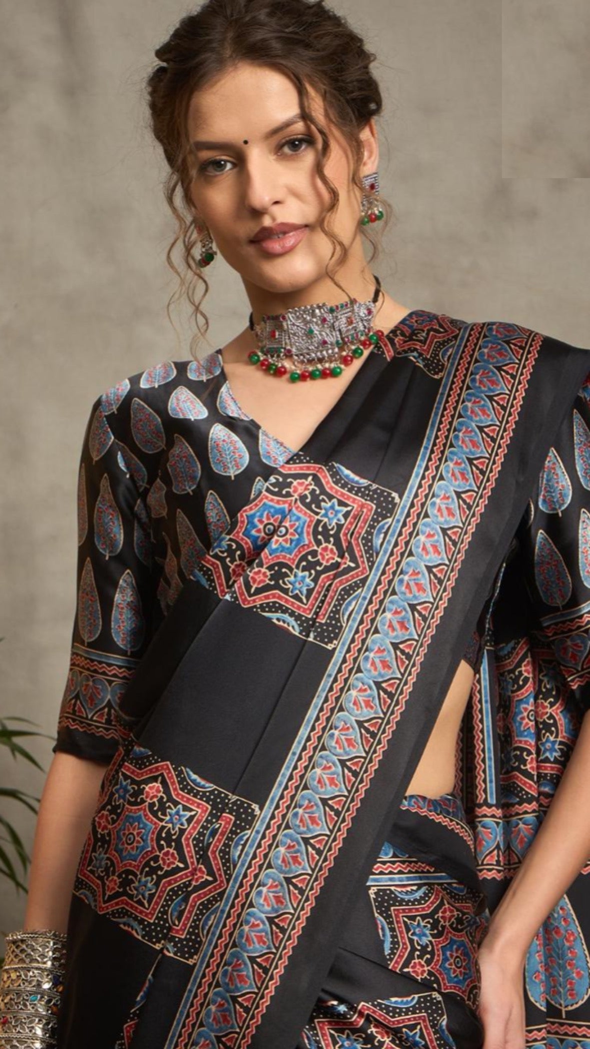 All New Designer Ajrakh Saree