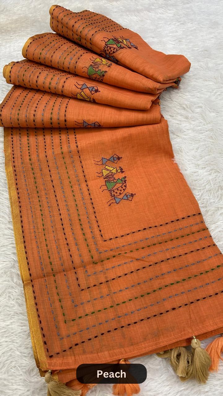 Corporate Wear Katha Saree