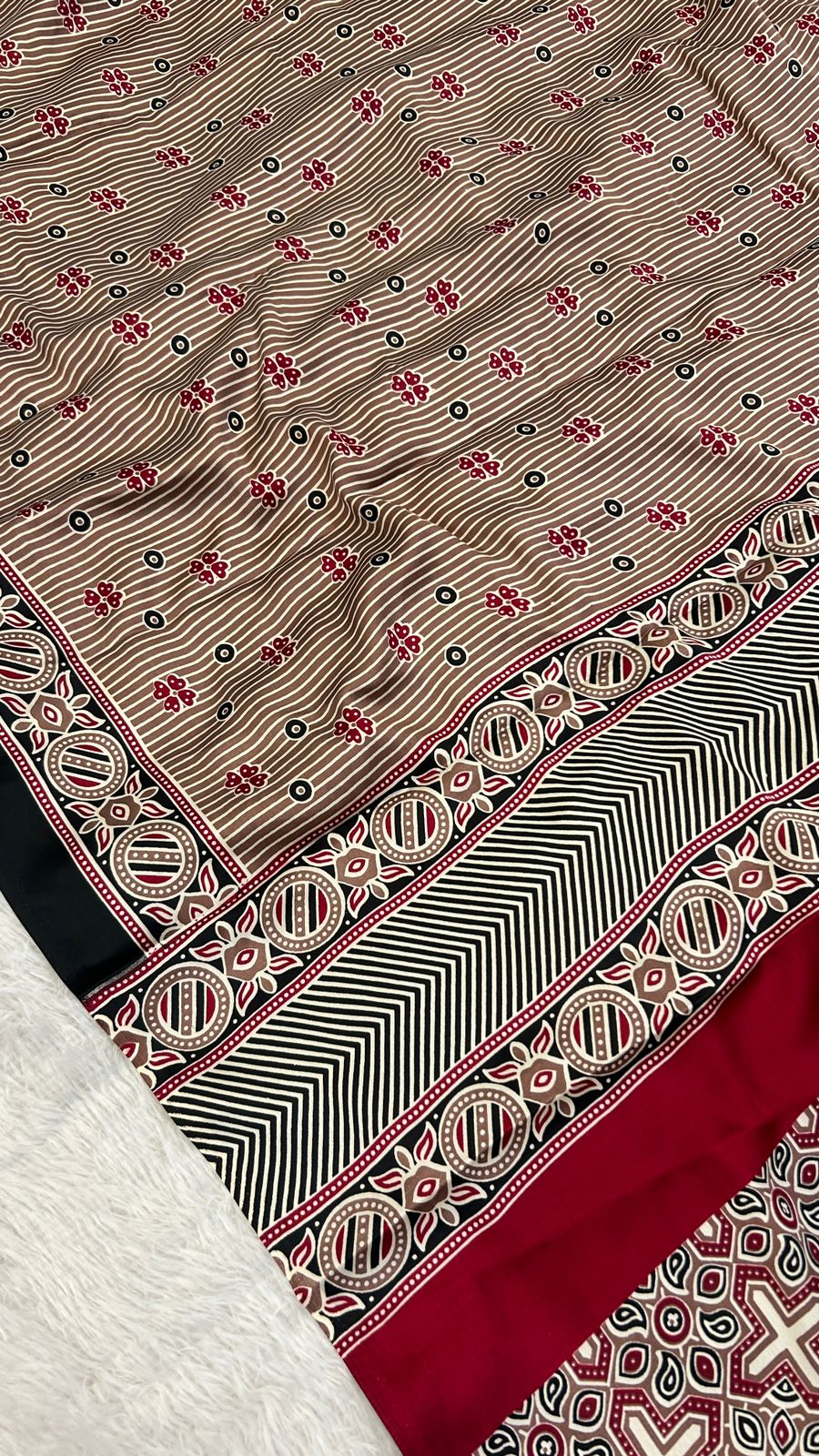 Summer Special Ajrakh Collection Saree (104)