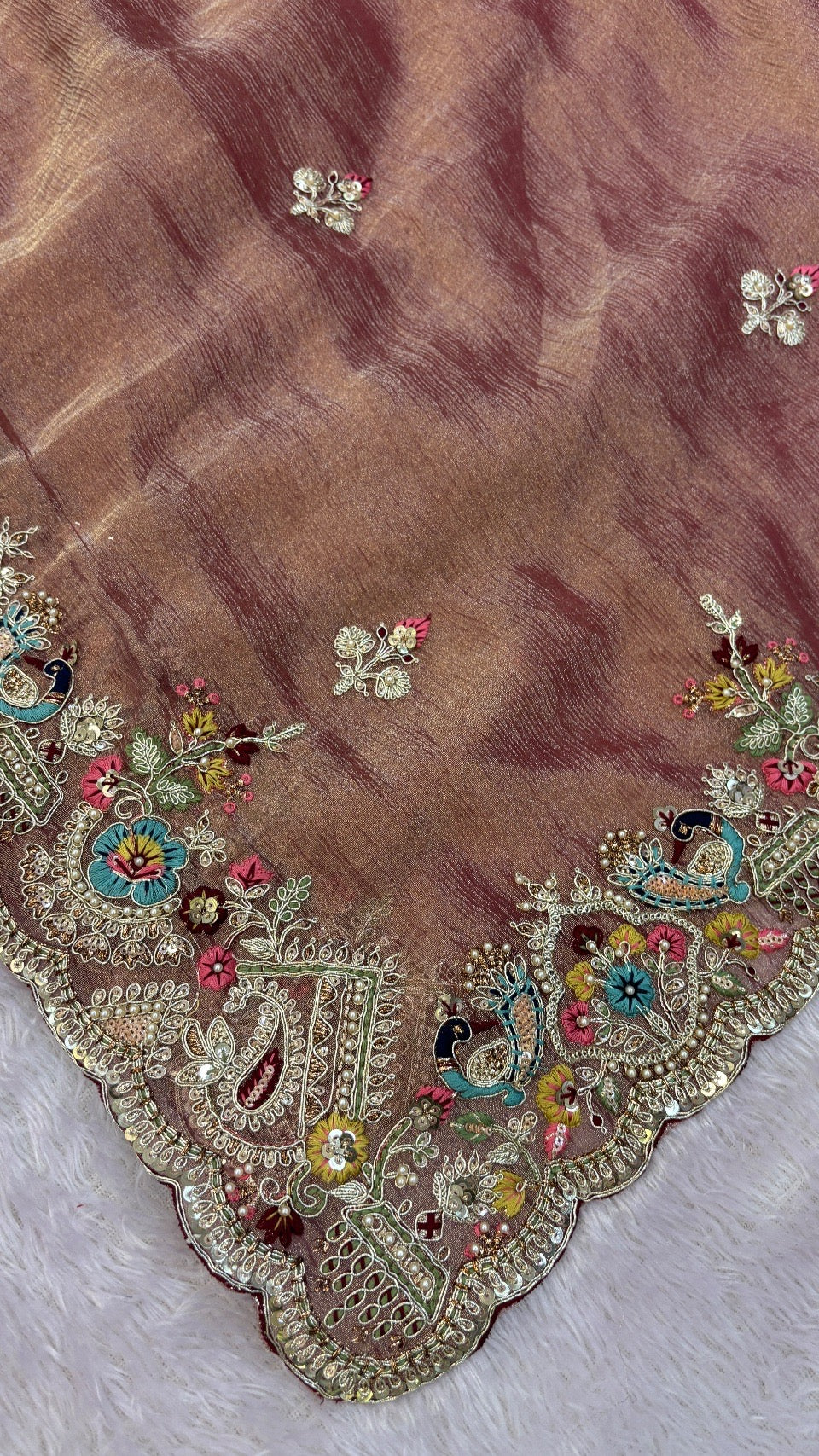 Shaan-E-Hindustan Limited Edition Saree! Rose Gold