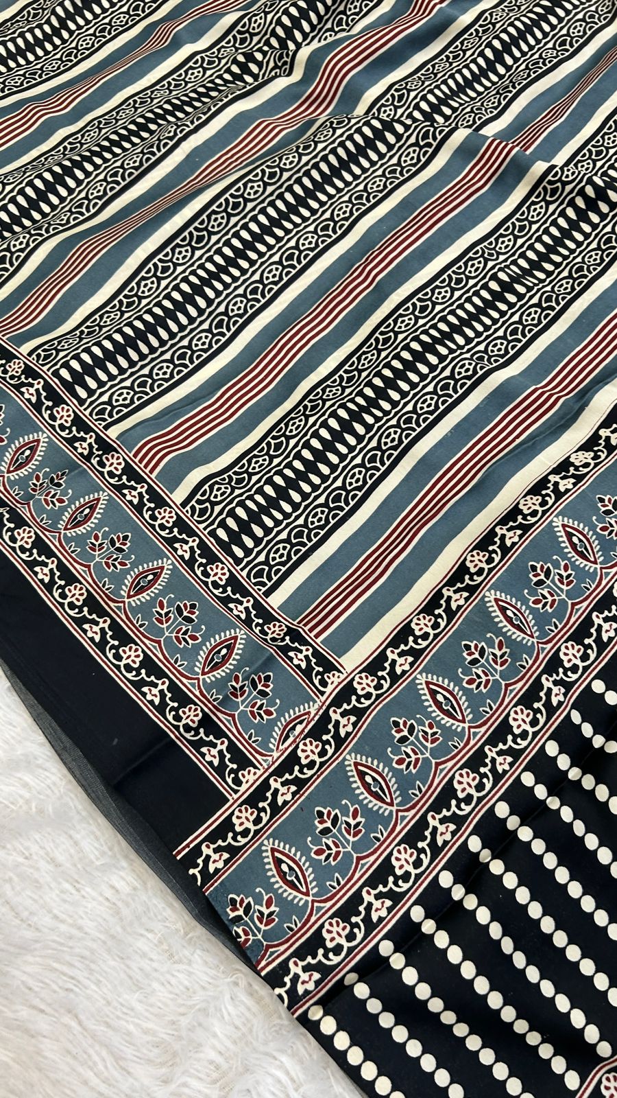 Summer Special Ajrakh Collection Saree (108)