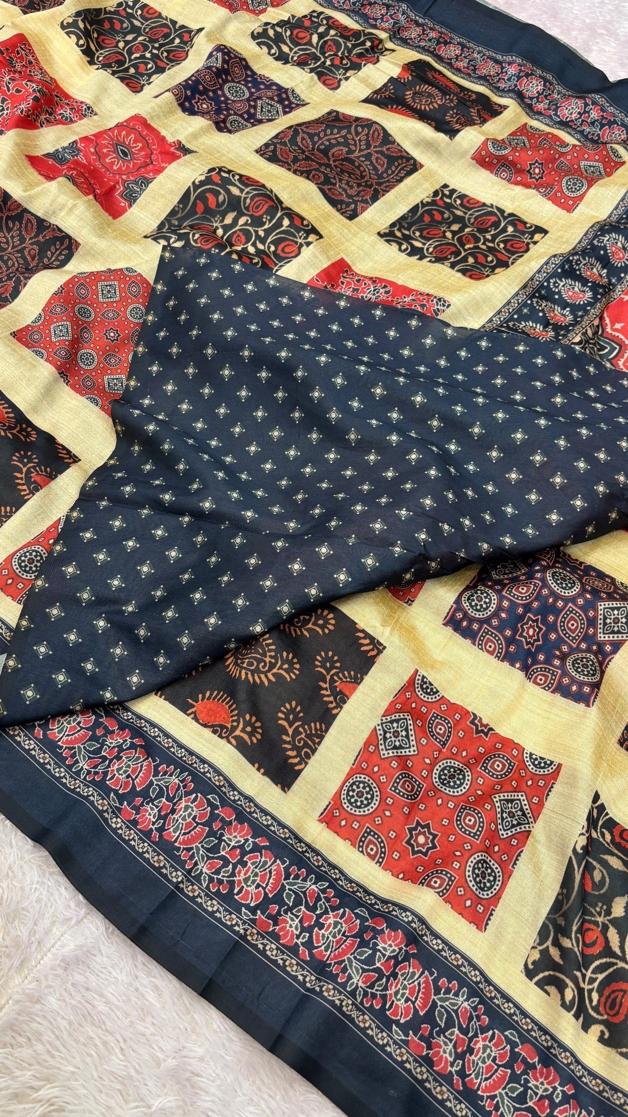 Tusser Silk Kalamkari Saree Vol.11