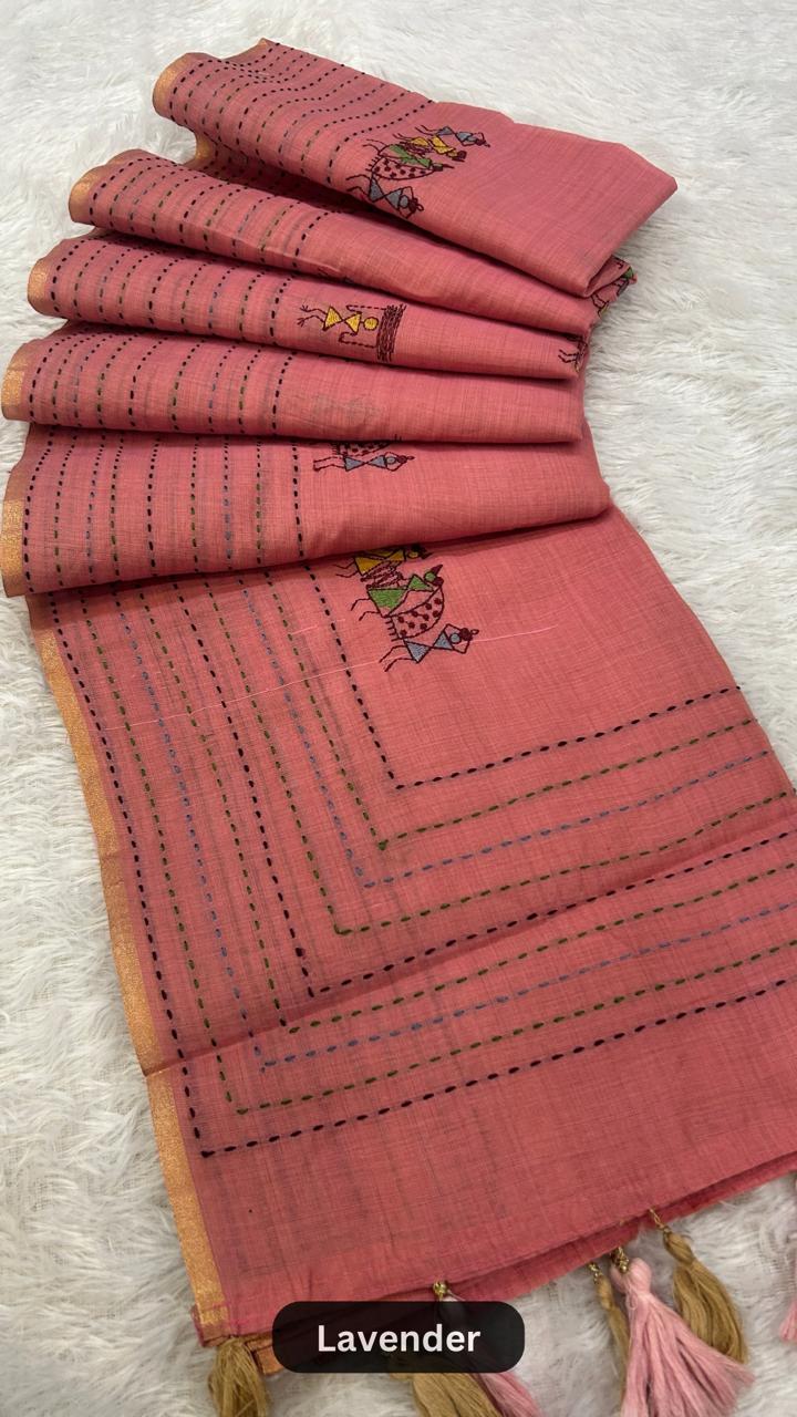 Corporate Wear Katha Saree