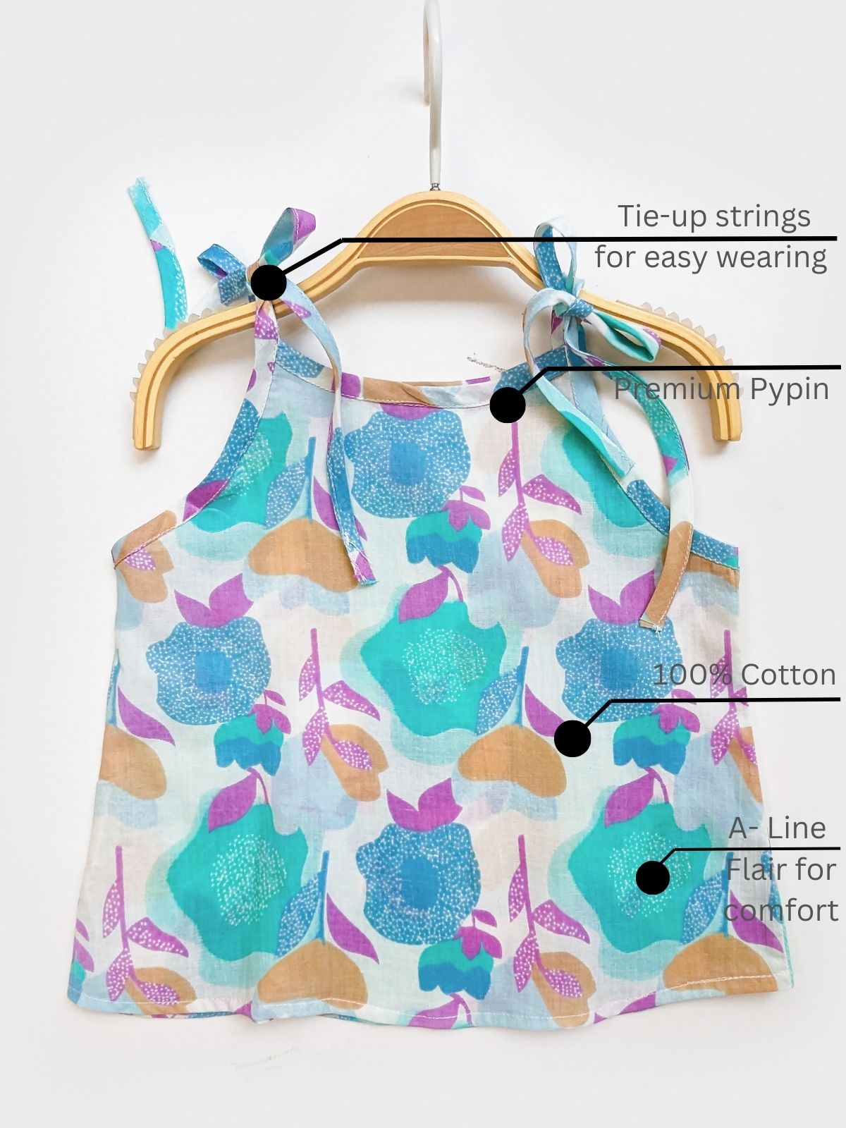 Floral Abstract Doodle Comfort 100% Cotton Newborn Jabla pack of 3