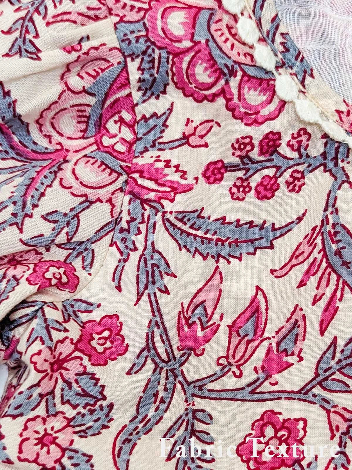 Floral Printed Pure Cotton Eva Girls Top Bottom Set