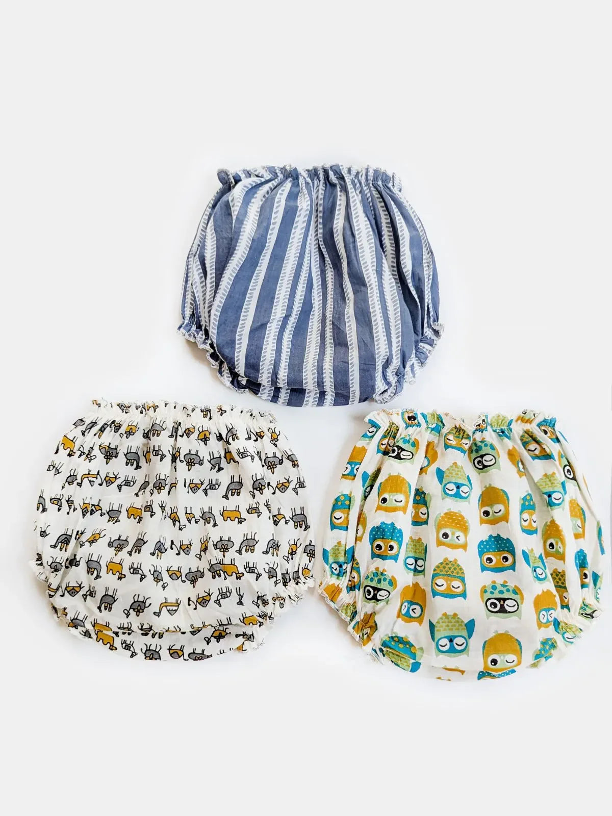 Halemons Animals Unisex Cotton Butter Bloomers - Grey