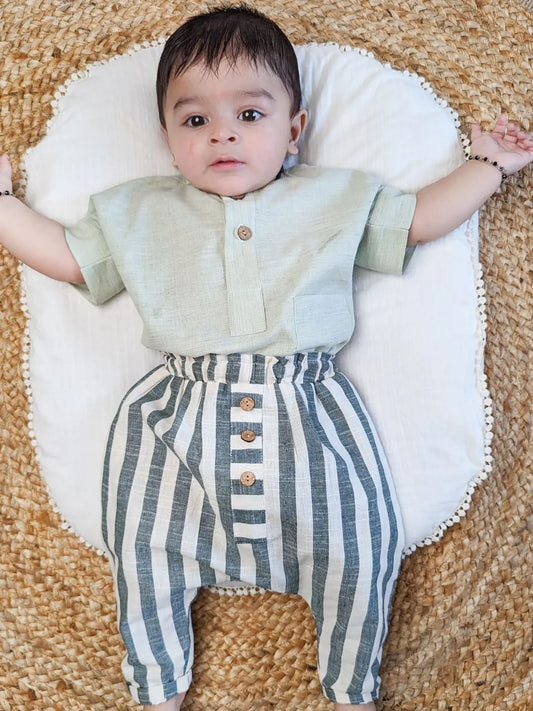 Greenie Boy Top Bottom Set