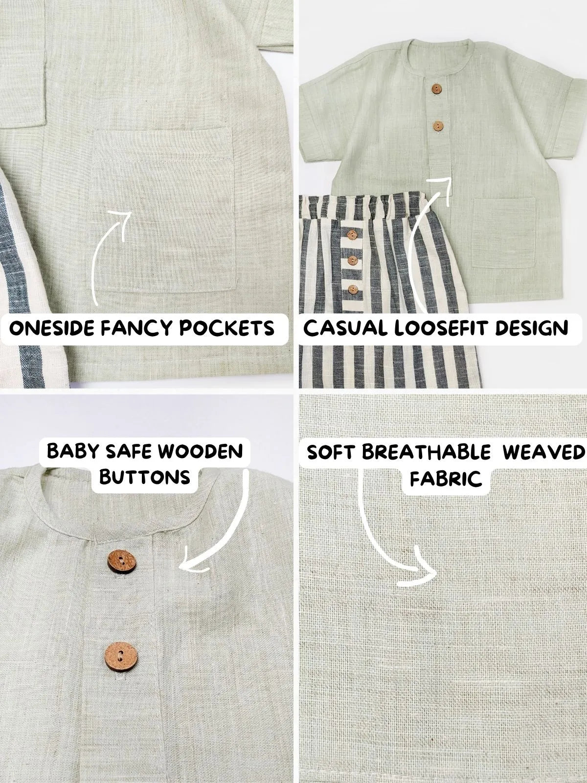 Greenie Boy Top Bottom Set