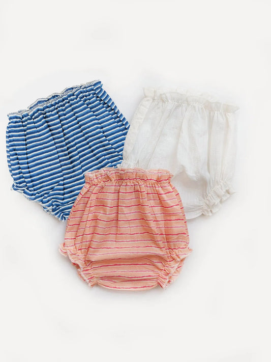 Halemons Baby Boy Pure Cotton Super Soft Butter Bloomers-Bluestripe