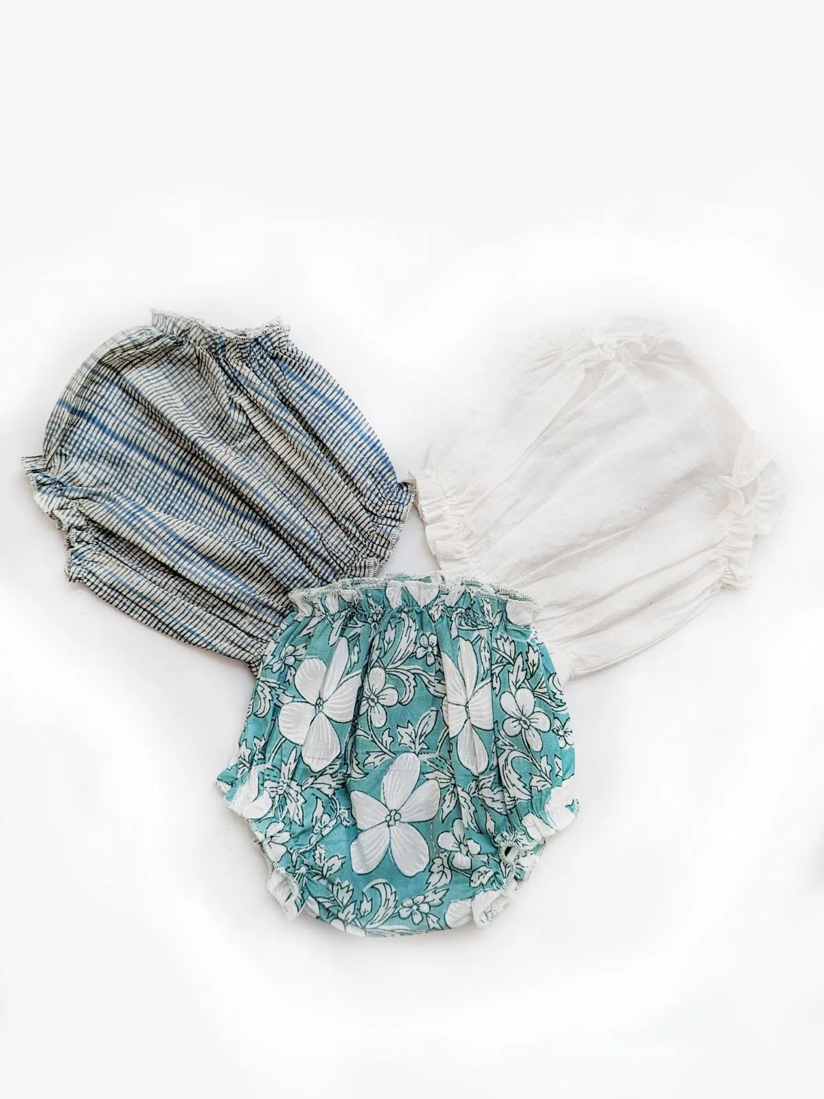 Halemons Baby Girl Pure Cotton Butter Bloomers World's Softest Elastic - Sea Green