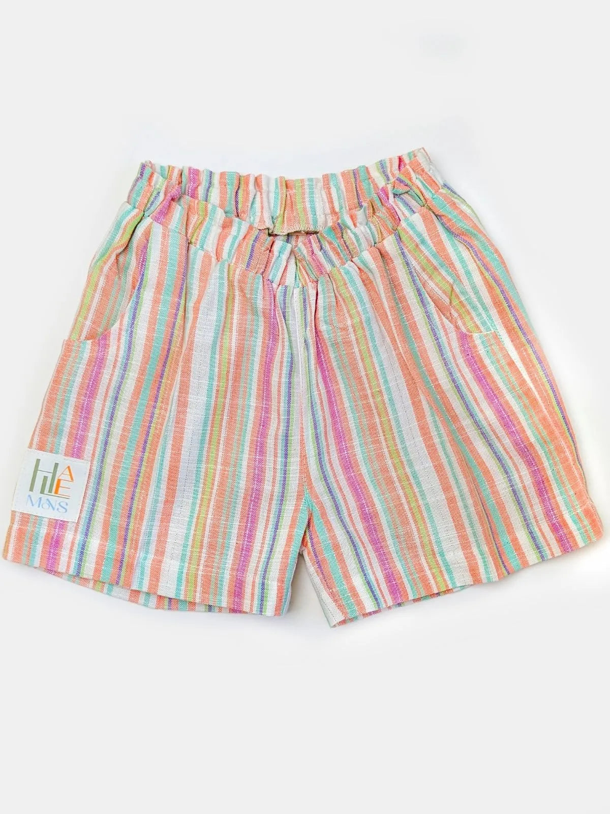 Halemons Unisex Knee Length Casual Multi Pocket Pants- Peach