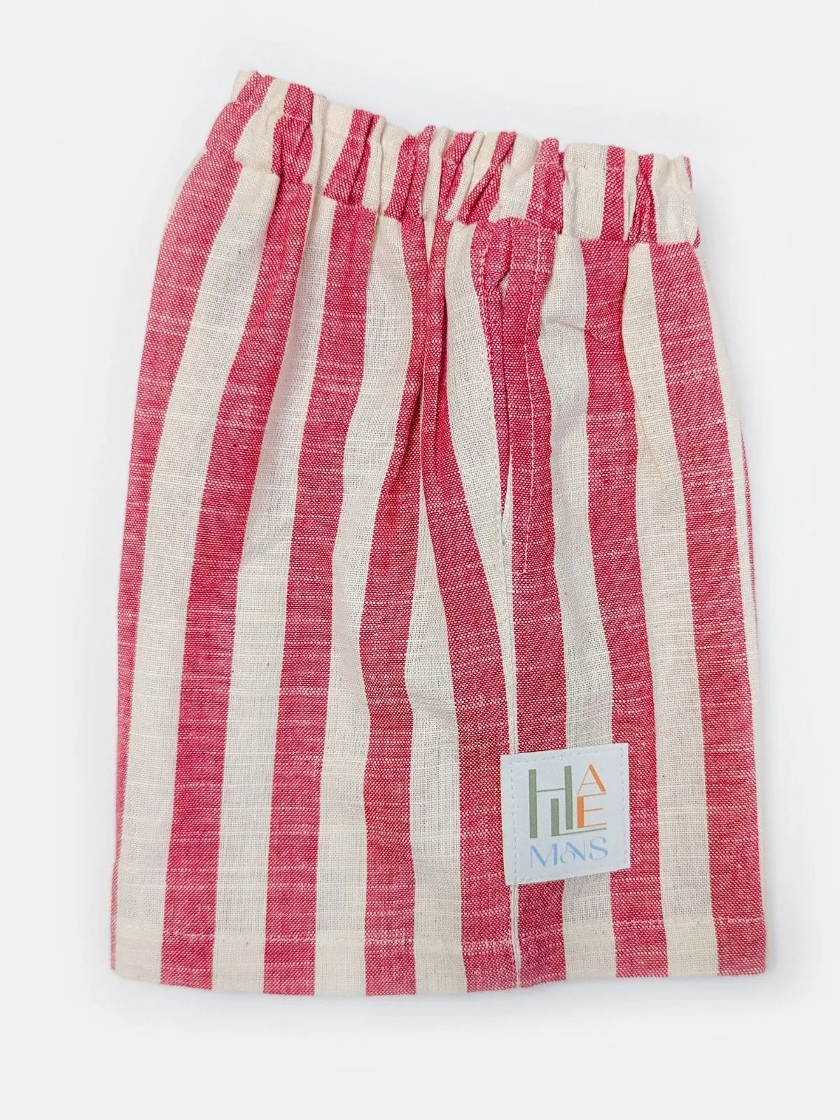 Halemons Unisex Knee Length Casual Pocket Pants- Cherry