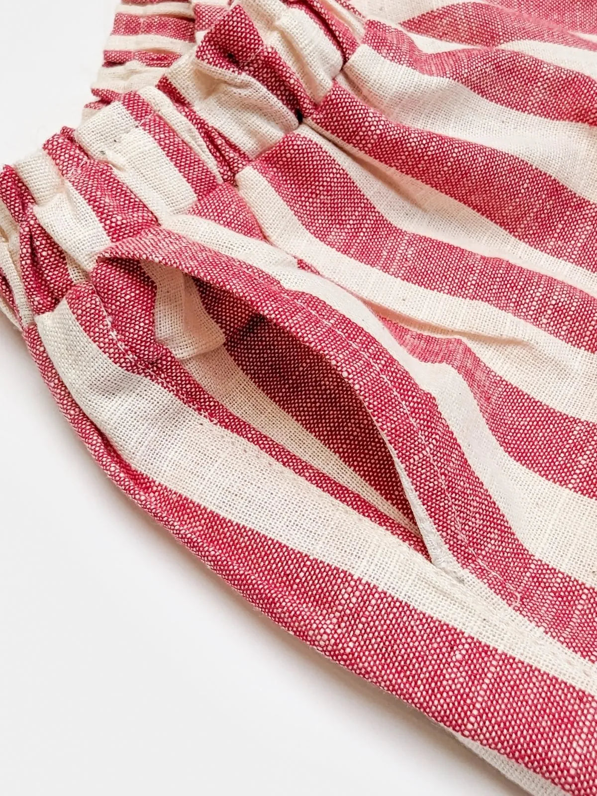 Halemons Unisex Knee Length Casual Pocket Pants- Cherry