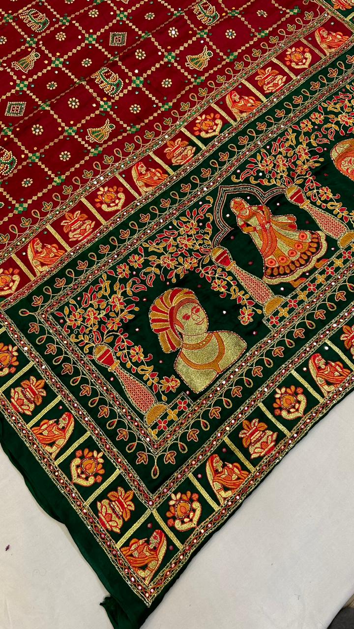 Designer Patli Palav Gaji Silk Gharchola
