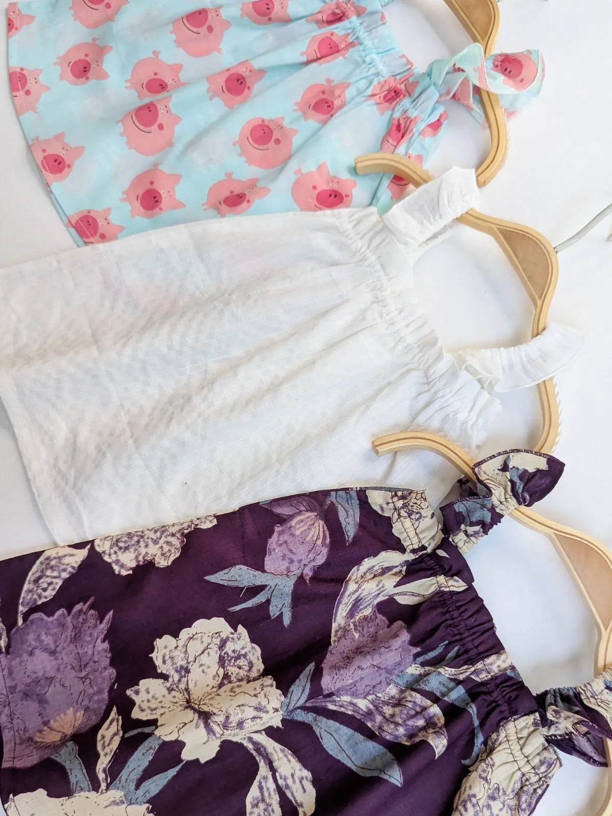 Breezy Bloom 100% Cotton Newborn Tunic with Frill- pack of 3