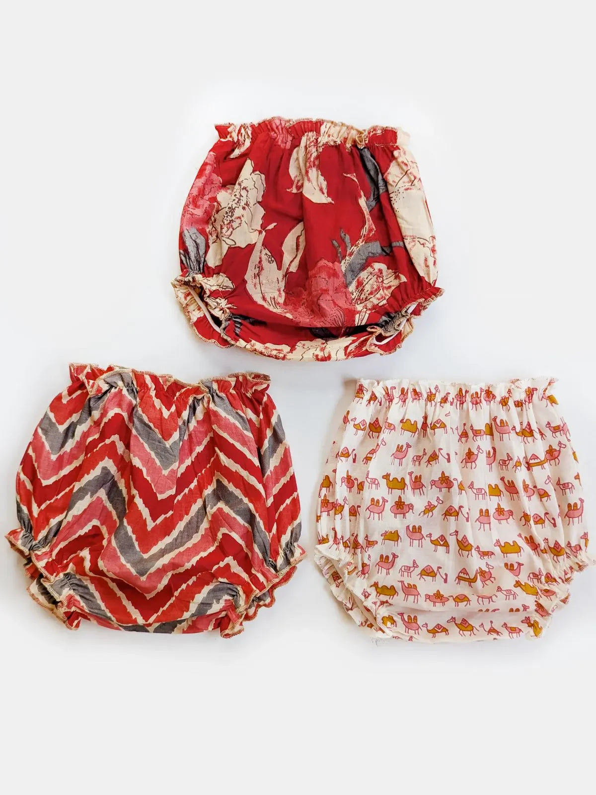 Halemons Unisex Cotton Butter Bloomers - Red