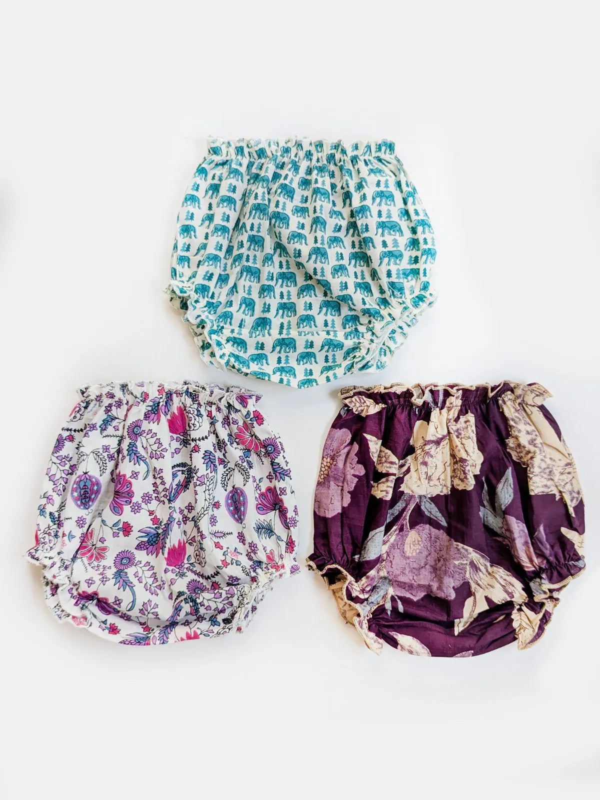 Halemons Unisex Cotton Butter Bloomers World's Softest Elastic - Purple