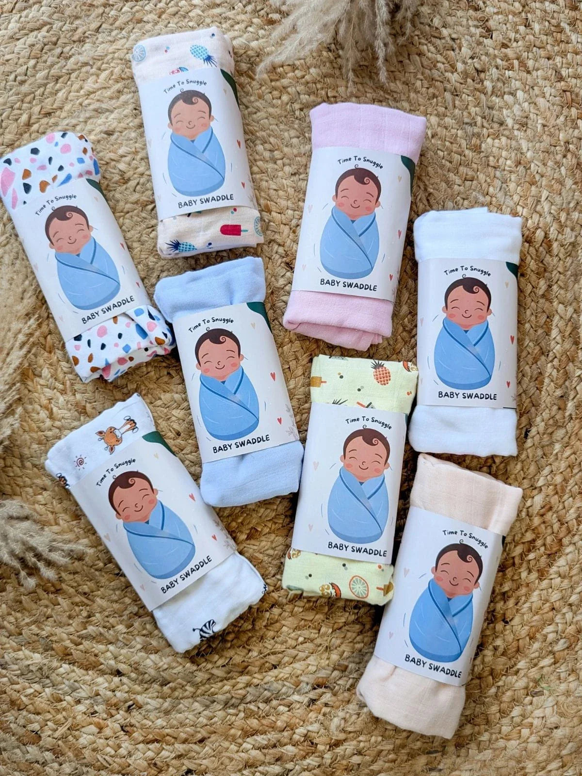 Muslin Pineapple Ice-Cream Swaddle - Pack of 2