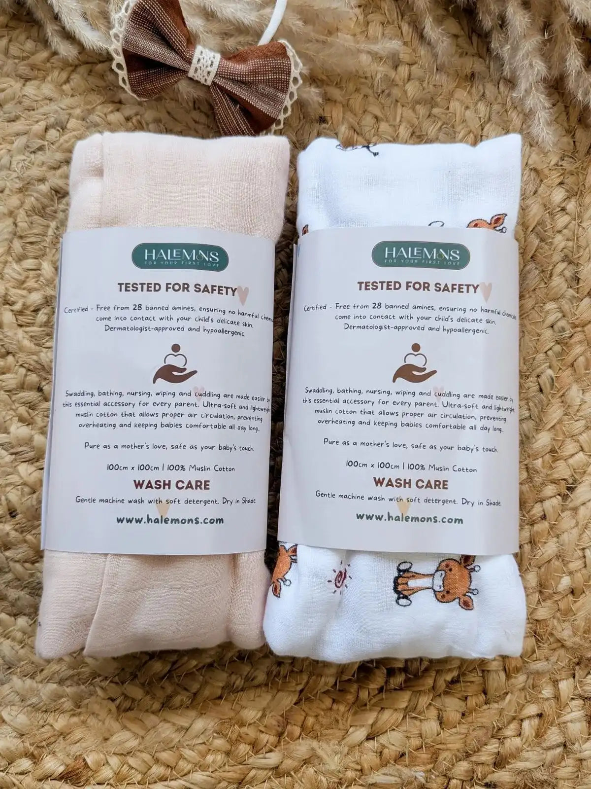 Muslin Giraffe Swaddle-pack of 2