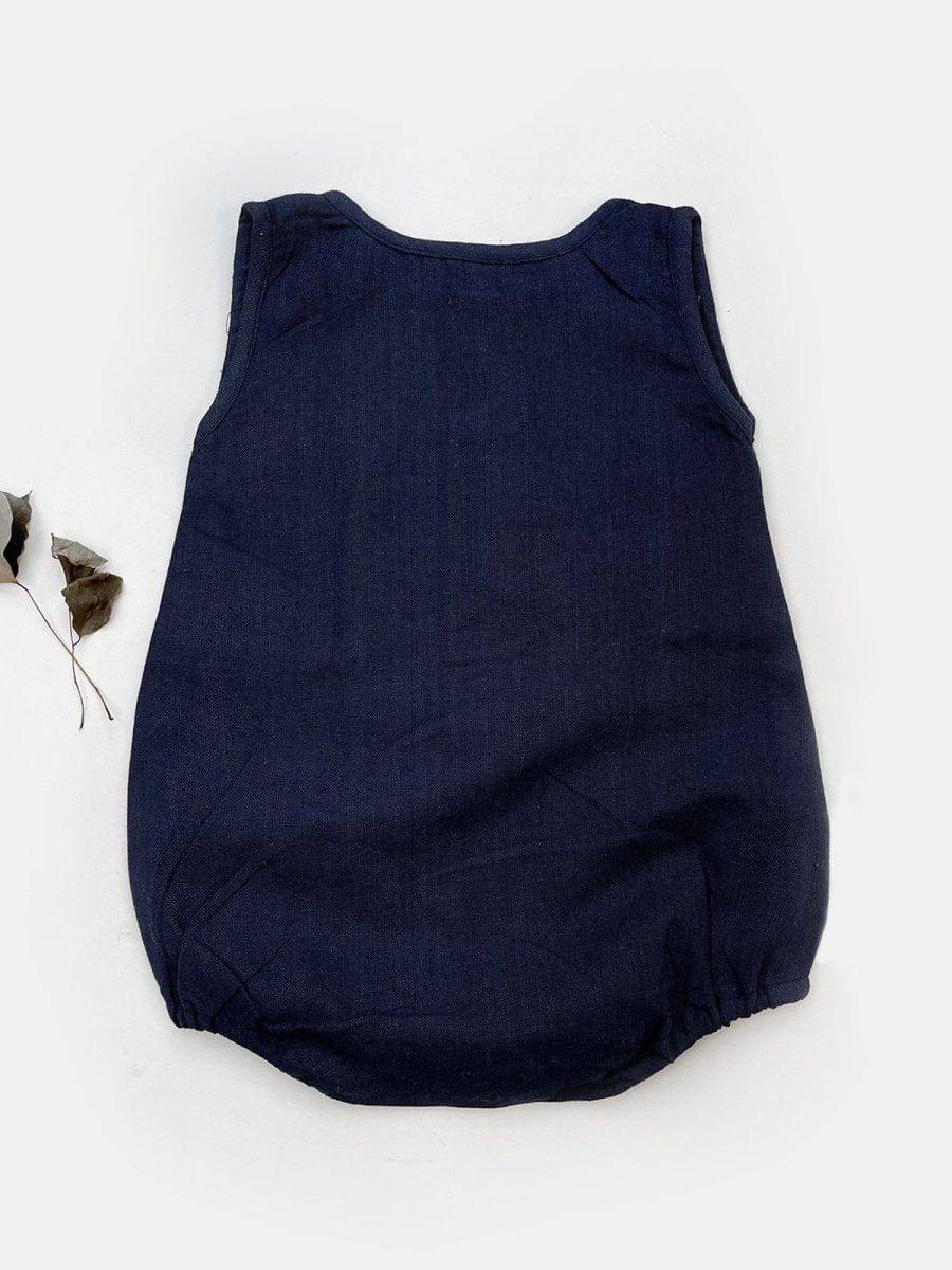 Blue Baby Unisex Pure Cotton Bubble Romper