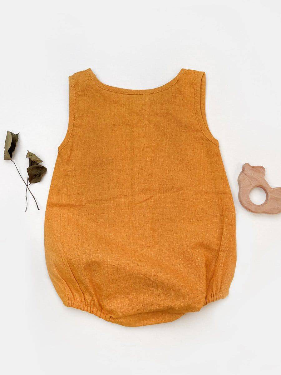 Honey Mustard Kids Pure Cotton Unisex Bubble Romper