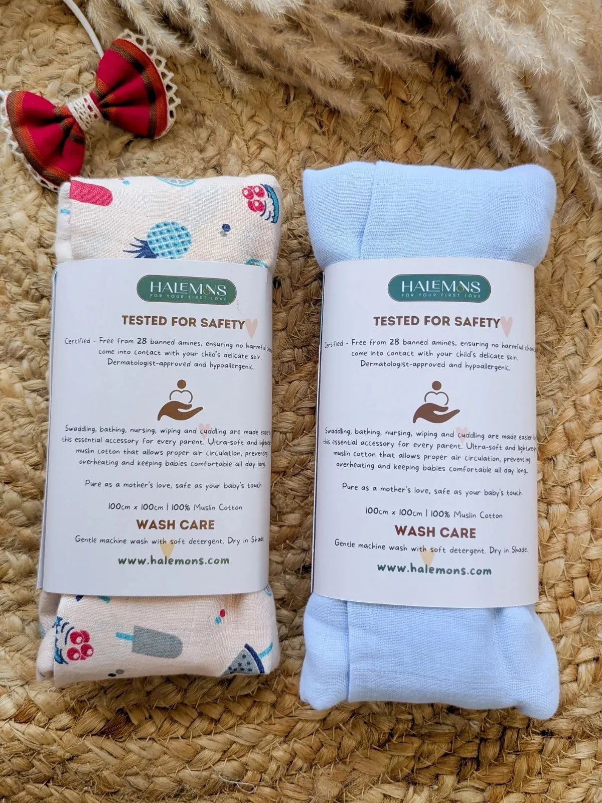 Muslin Pineapple Ice-Cream Swaddle - Pack of 2